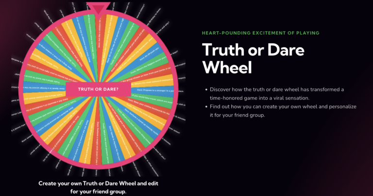 Truth or Dare Wheel