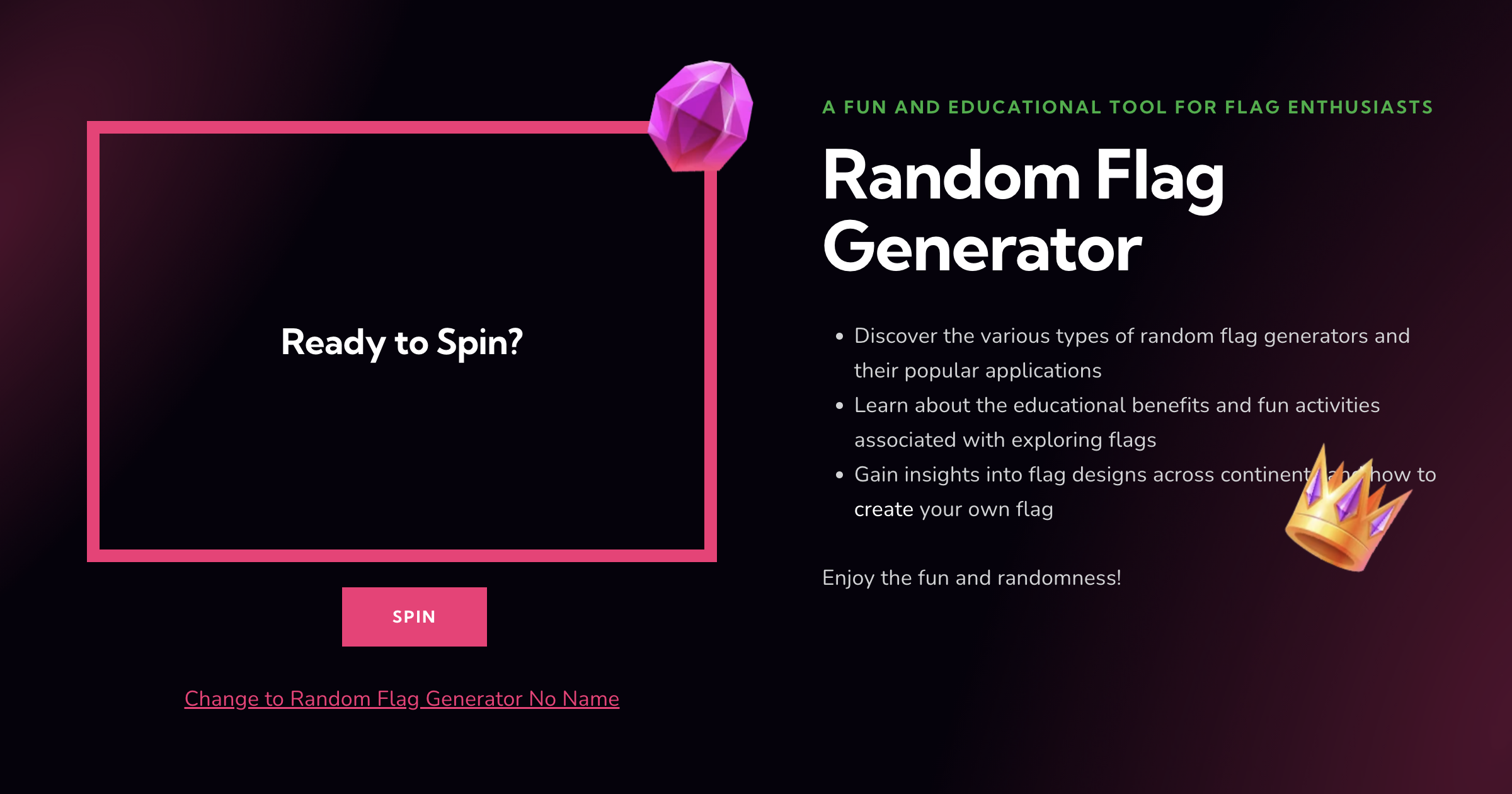 🌎 Random Flag Generator Learn & Play with Flags! 🚩 Pick The Wheel