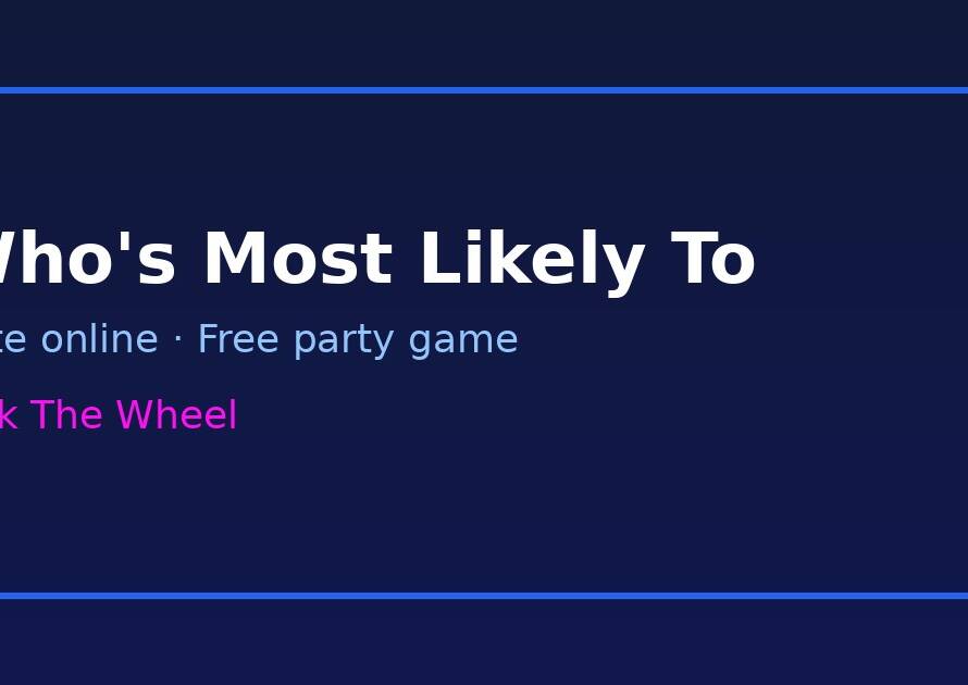 Who's Most Likely To voting game — free online party prompts
