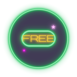 Neon icon: Free to play