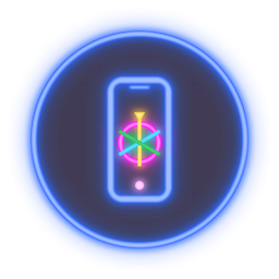 Neon icon: Works on phones