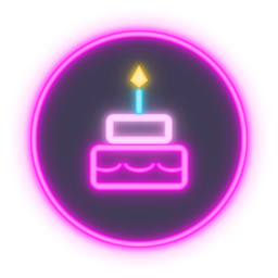 Neon icon: Birthdays party games